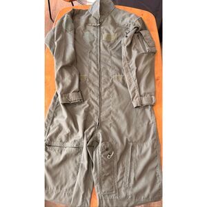 USGI CWU-27/P Fire Resistant Sage Green Summer Flyer's Coveralls Flight Suit 42R